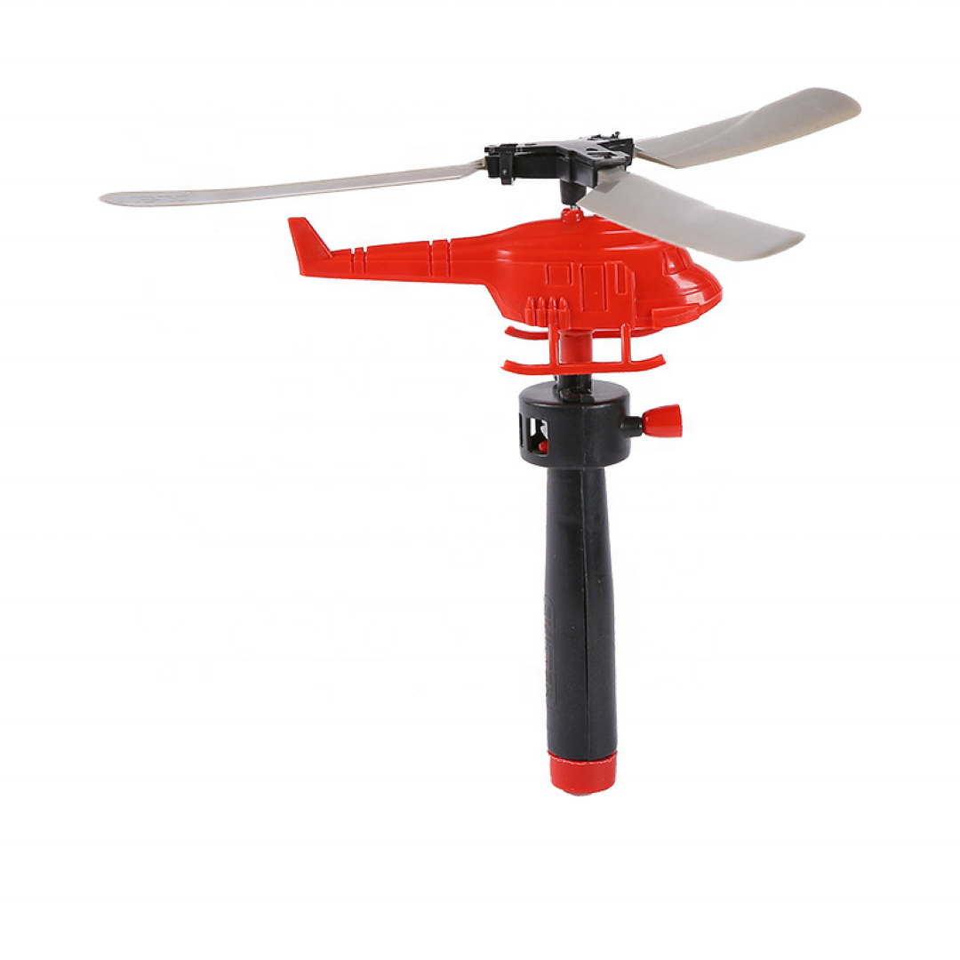 HANDLE PULL WIRE FLYING PLANE HELICOPTER TOYS